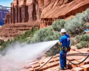 Copper Canyon Brick cleaning