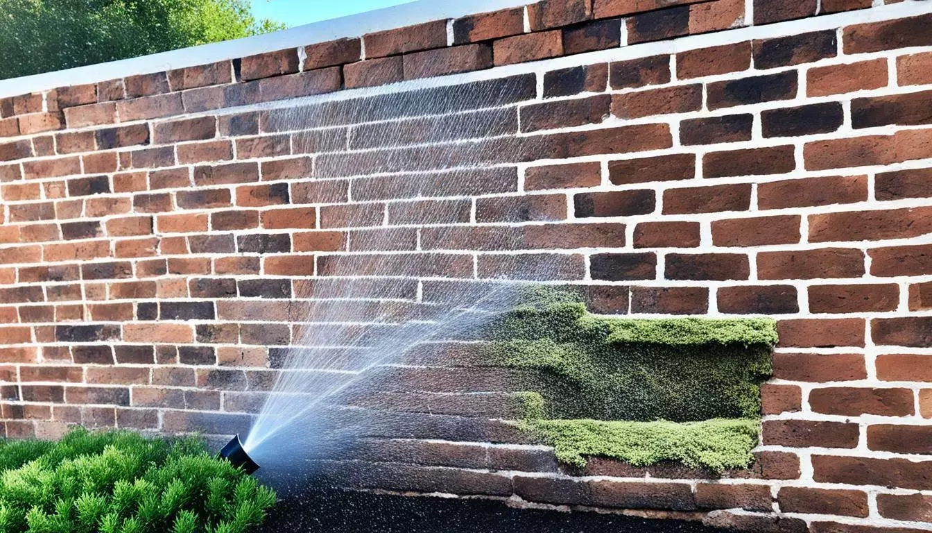 Flower Mound Brick cleaning