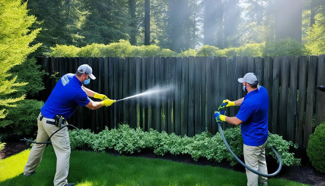 Hickory Creek Fence cleaning