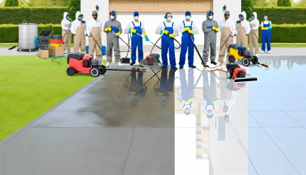 concrete cleaning service selection