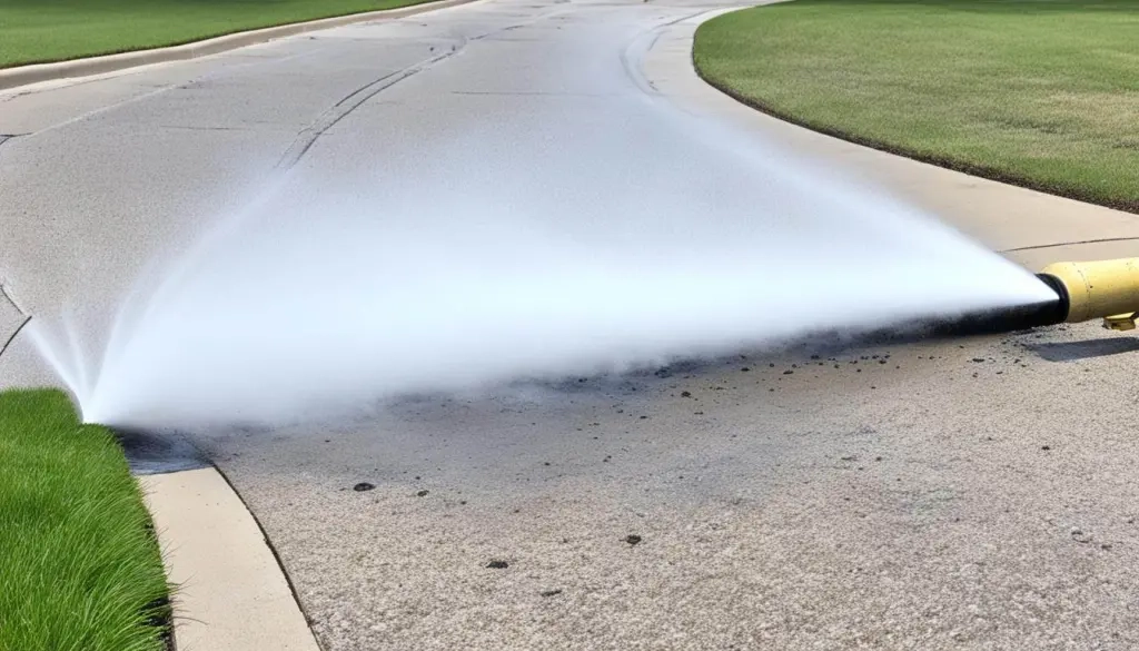 pressure washing in action pressure washing in action